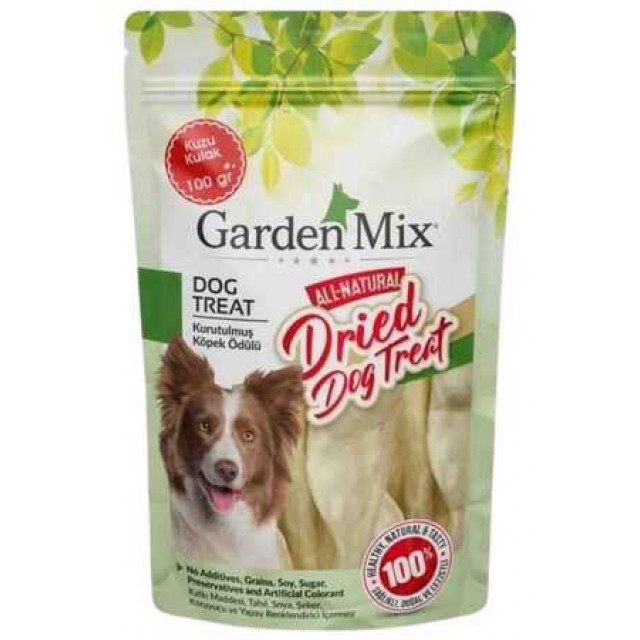 Garden Mix Kurutulmuş Kuzu Kulak Köpek Ödülü 100gr