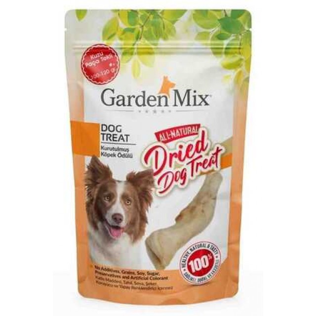 Garden Mix Kurutulmuş Kuzu Paça Tekli Köpek Ödülü 100gr