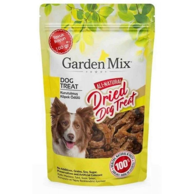 Garden Mix Kurutulmuş Tavuk Boyun Köpek Ödülü 100gr