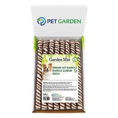 Garden Mix Ördek Eti Sargılı Burgu Çubuk Köpek Ödül Maması 22cm 1.5kg