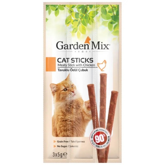 Garden Mix Sticks Tavuklu Kedi Ödülü 3x5 Gr