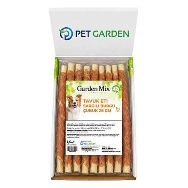 Garden Mix Tavuk Sargılı Çubuk Köpek Ödül Maması 28cm 1.5kg