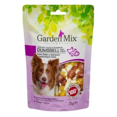 Garden Mix Tavuk Ördek ve Balkabaklı Dumbbell Köpek Ödülü 75gr