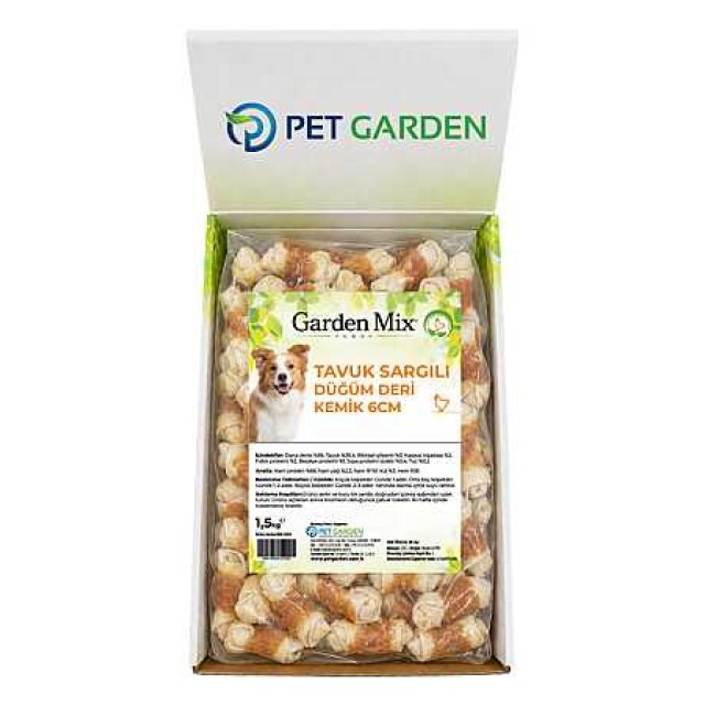 Garden Mix Tavuk Sargılı Kemik Köpek Ödül Maması 6cm 1.5kg