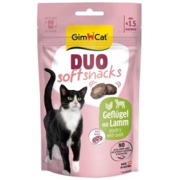 GimCat Duo Soft Snacks Kümes Hayvanlı ve Kuzulu Kedi Ödülü 50gr