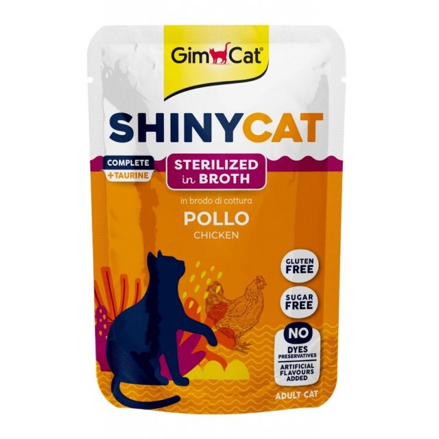Gimcat Shinycat Pouch Tavuk Etli Kısırlaştırılmış Kedi Konservesi 70gr