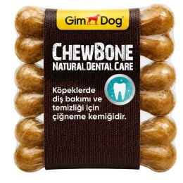 GimDog Mordimi Natural Press Kemik Köpek Ödülü 9 cm 3'lü