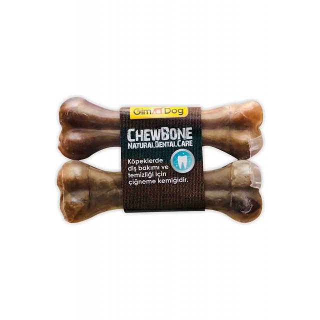 GimDog Mordimi Naturel Press Kemik 14cm 2li