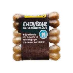 GimDog Mordimi Press Köpek Ödül Kemiği (3lü) 9cm Natural