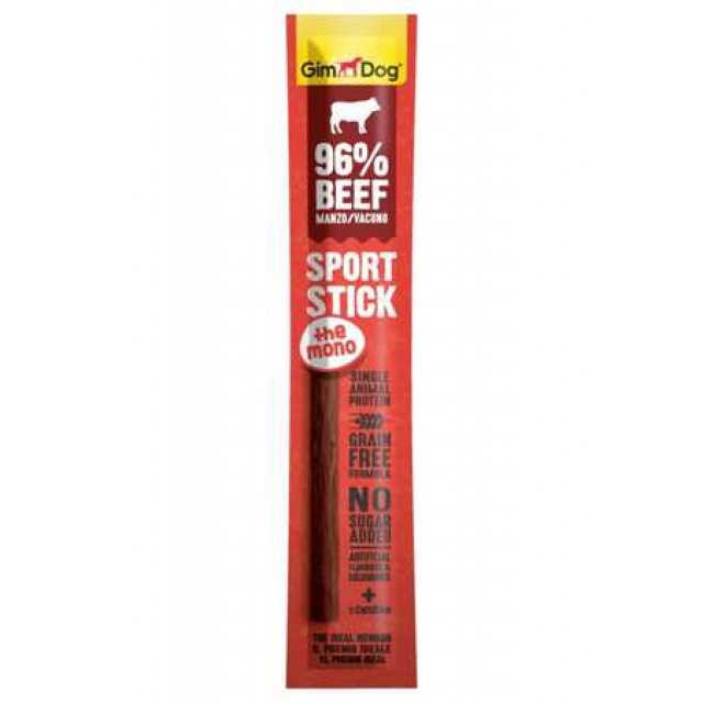 GimDog Sport Stick The Mono Sığır Etli Tahılsız Köpek Ödül Çubuğu 12gr