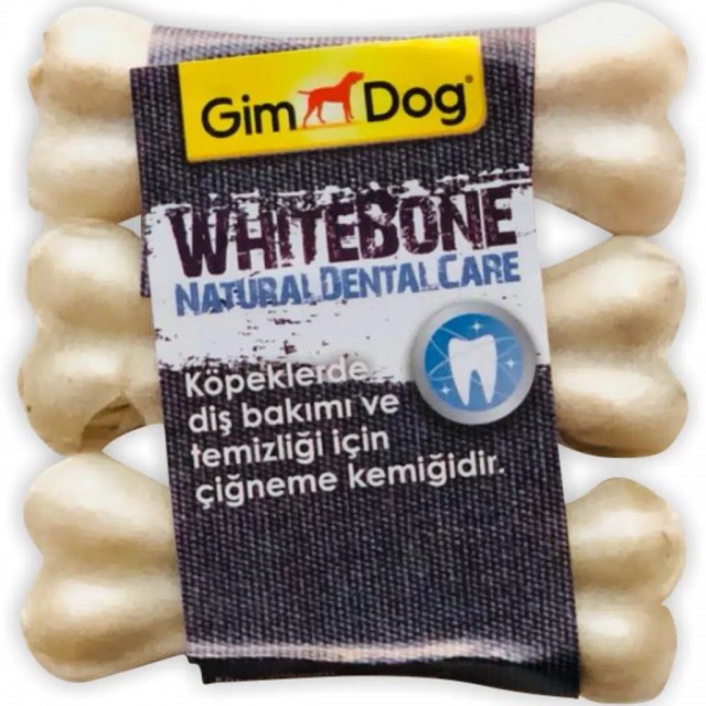 GimDog Whitebone Press Kemik Köpek Ödülü 3 Lü Paket 60 Gr