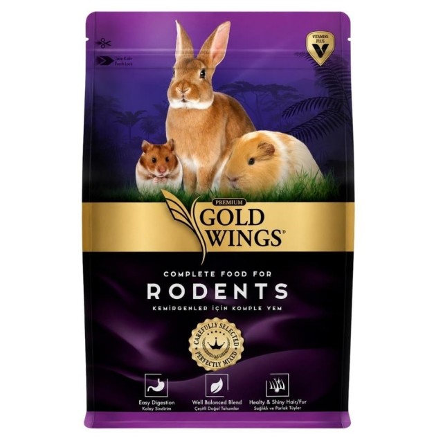 Gold Wings Premium Kemirgen Yemi 1 kg