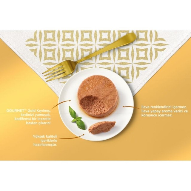 Gourmet Gold Kıyılmış Karışık Etli Kedi Konservesi 85 gr 12 Adet