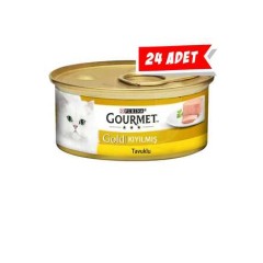 Gourmet Gold Kıyılmış Tavuk Etli Yetişkin Kedi Konservesi 85gr (24 Adet)