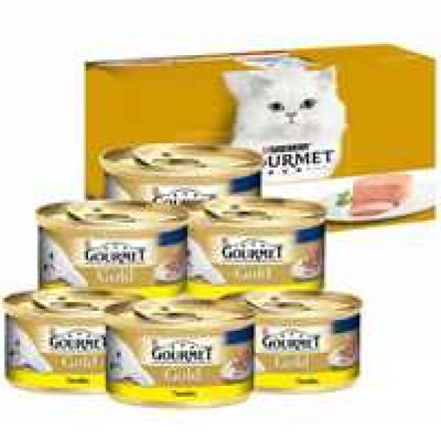 Gourmet Gold Kıyılmış Tavuklu Yetişkin Kedi Konservesi 6x85gr