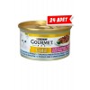 Gourmet Gold Okyanus Balığı ve Sebzeli Yetişkin Kedi Konservesi 24x85gr 24lü