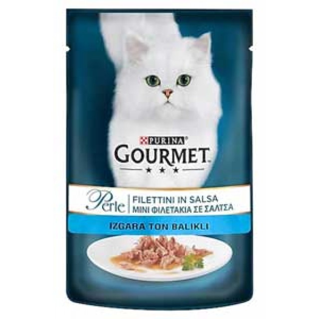 Gourmet Perle Parça Etli Izgara Ton Balıklı Yetişkin Kedi Konservesi 85gr