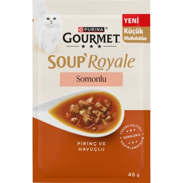 Gourmet Soup Royale Somonlu Kedi Çorbası 45 Gr 30 Adet