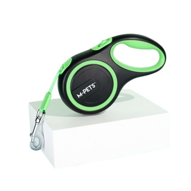 M-Pets Liberty Otomatik Şerit Gezdirme Kayışı Yeşil 3m S