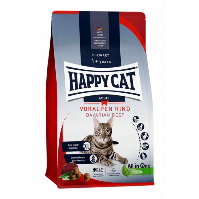 Happy Cat Culinary Voralpen Rind Biftekli Yetişkin Kedi Maması 4kg