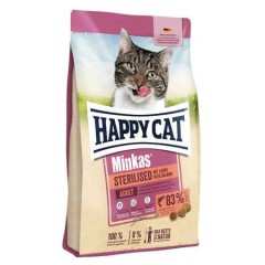 Happy Cat Minkas Somonlu Kısırlaştırılmış Yetişkin Kedi Maması 10kg