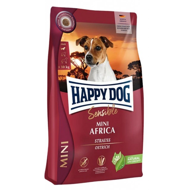 Happy Dog Mini Africa Tahılsız Küçük Irk Yetişkin Köpek Maması 4kg