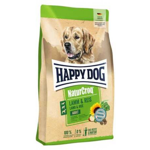 Happy Dog NaturCroq Kuzu Etli ve Pirinçli Köpek Maması 15kg