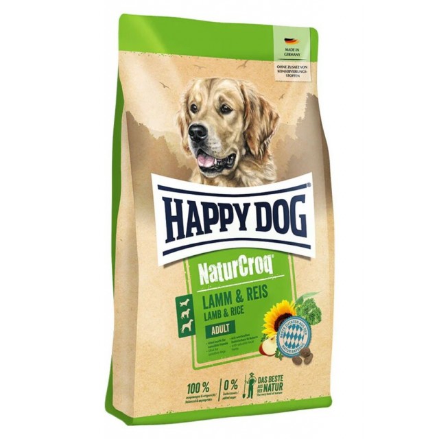 Happy Dog NaturCroq Kuzu Etli ve Pirinçli Köpek Maması 15kg