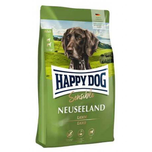 Happy Dog Neuseeland Kuzu Etli Orta ve Büyük Irk Yetişkin Köpek Maması 4kg