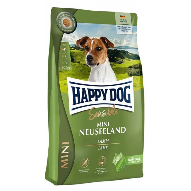 Happy Dog Sensible Neuseeland Kuzu Etli Küçük Irk Yetişkin Köpek Maması 4kg