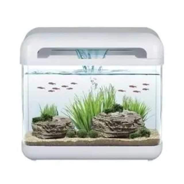 Haqos Es-400 Nano Waterfall Dekoratif Akvaryum 15L Beyaz A17401