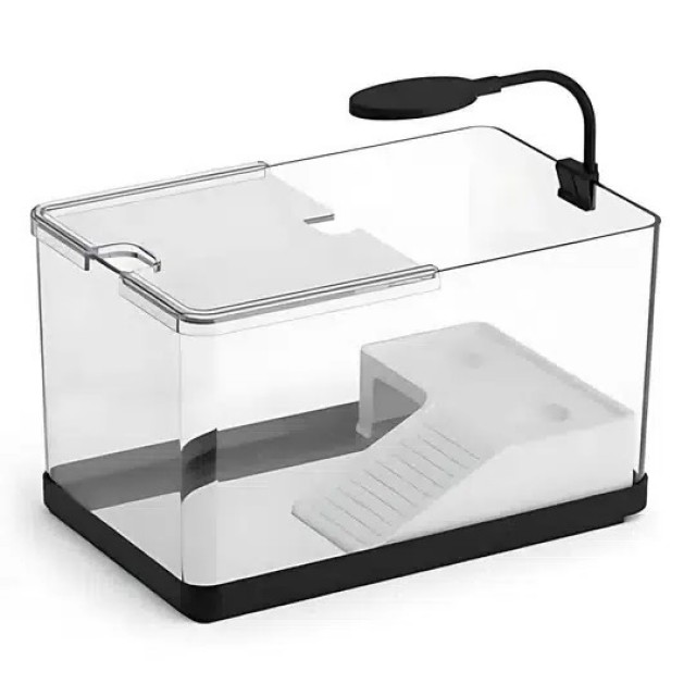 Haqos Turtle Simple 30 Ledli Plastik Kaplumbağa Bahçesi 30x19x18,5Cm