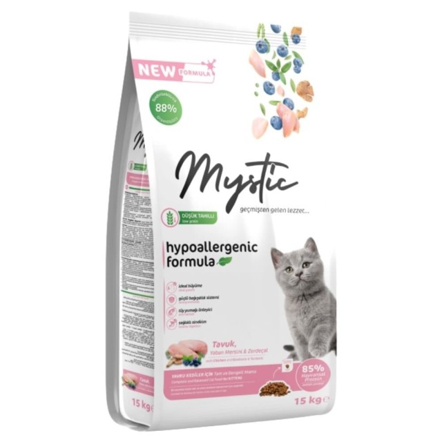 Mystic Somonlu Kısırlaştırılmış Kedi Maması 15 kg - Hediyeli Mystic Kedi Mamaları