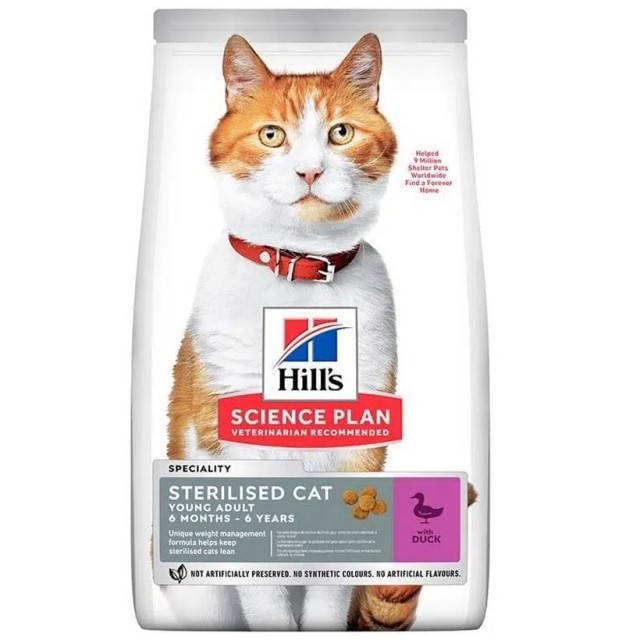 Hills Ördekli Kısırlaştırılmış Kedi Maması 3 Kg