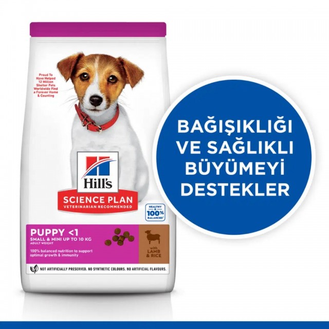 Hill's SCIENCE PLAN Kuzulu & Pirinçli Küçük ve Mini Irk Yavru Köpek Maması 6 Kg
