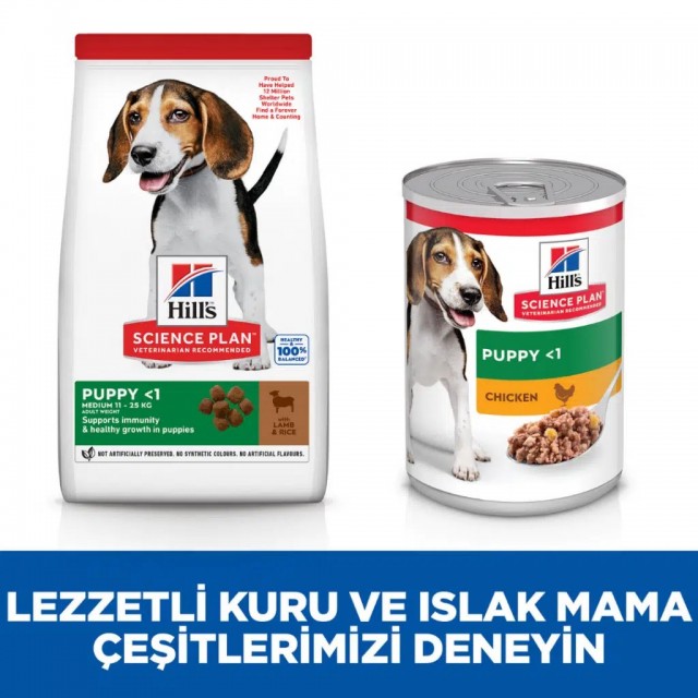 Hill's SCIENCE PLAN Kuzulu ve Pirinçli Orta Irk Yavru Köpek Maması 14 Kg
