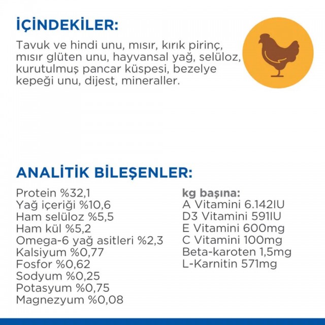 Hill's SCIENCE PLAN Light Tavuklu Yetişkin Kedi Maması 1.5 Kg