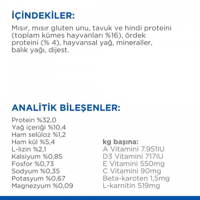 Hill's SCIENCE PLAN Ördekli Kısırlaştırılmış Yetişkin Kedi Maması 3 Kg