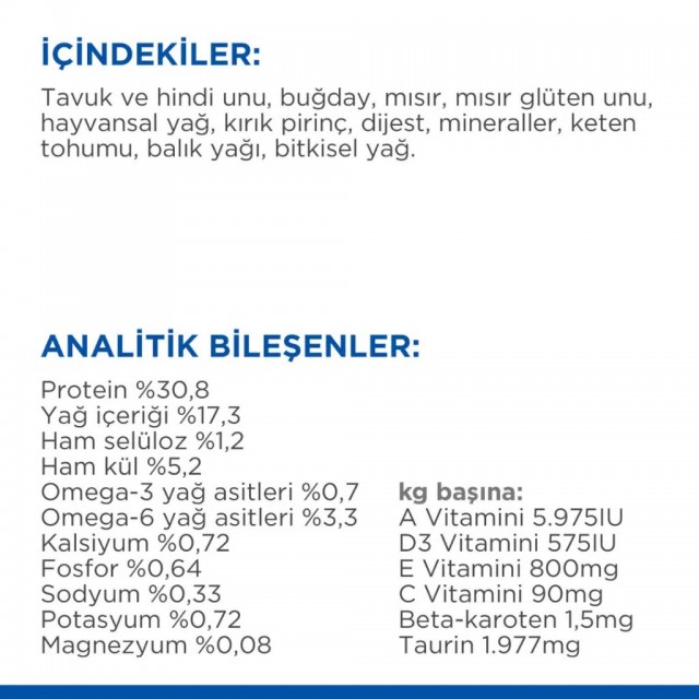 Hill's SCIENCE PLAN Tavuklu +7 Yaşlı Kedi Maması 1.5 Kg