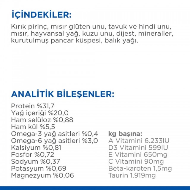 Hill's SCIENCE PLAN Yetişkin Kuzulu Kedi Maması 3 Kg