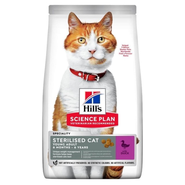 Hill's Ördekli Kısırlaştırılmış Kuru Kedi Maması 10 kg