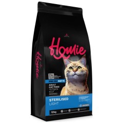 Homie Düşük Tahıllı Sterilised Light Tavuklu Kısırlaştırılmış Kedi Maması 12 Kg