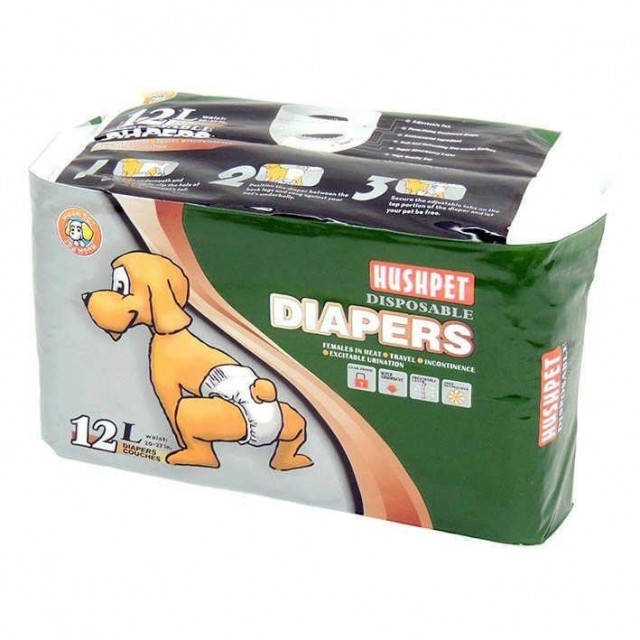 Hushpet Ultra Emici Köpek Külot Çiş Pedi L Beden 12'li