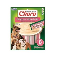 INABA CIAO Churu Cream Somonlu ve Tavuklu Sıvı Köpek Ödül Maması 20gr 8'li