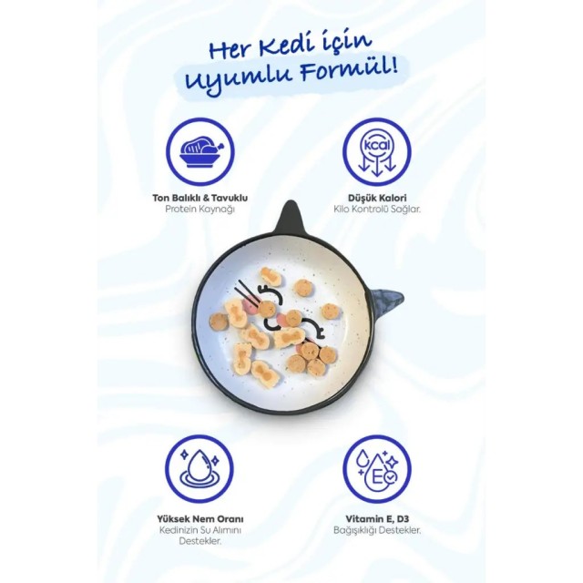 inaba Juicy Bites Tavuklu ve Ton Balıklı Kedi Ödülü 3x11.3 Gr