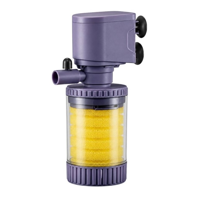 Jingye Akvaryum İç Filtre Siyah/Beyaz 400 L/H 4W
