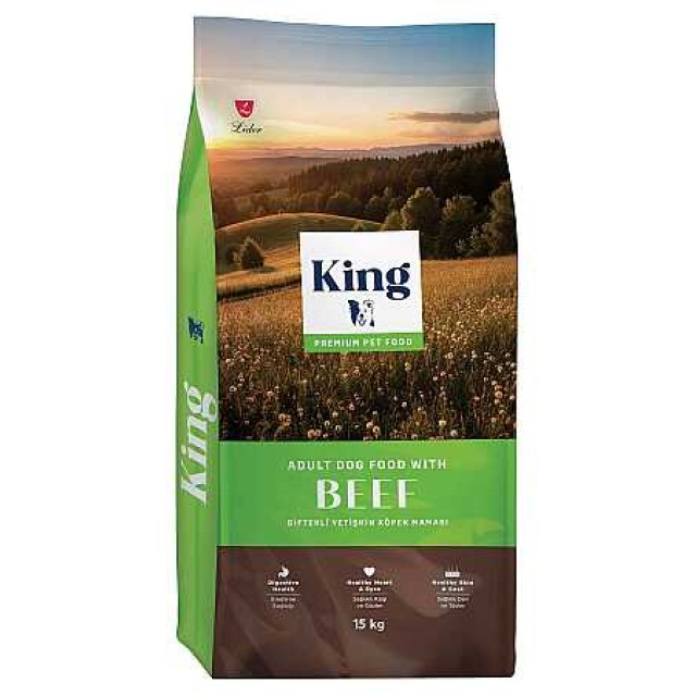 King Biftekli Yetişkin Köpek Maması 15kg