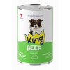 King Sos İçerisinde Et Parçacıklı Dana Etli Köpek Konservesi 400gr