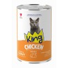 King Sos İçerisinde Et Parçacıklı Tavuklu Kedi Konservesi 400gr