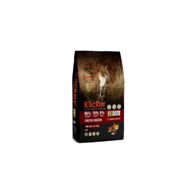 Klicker Sensitive Digestion Glutensiz Tahılsız Kuzulu Kedi Maması 1KG